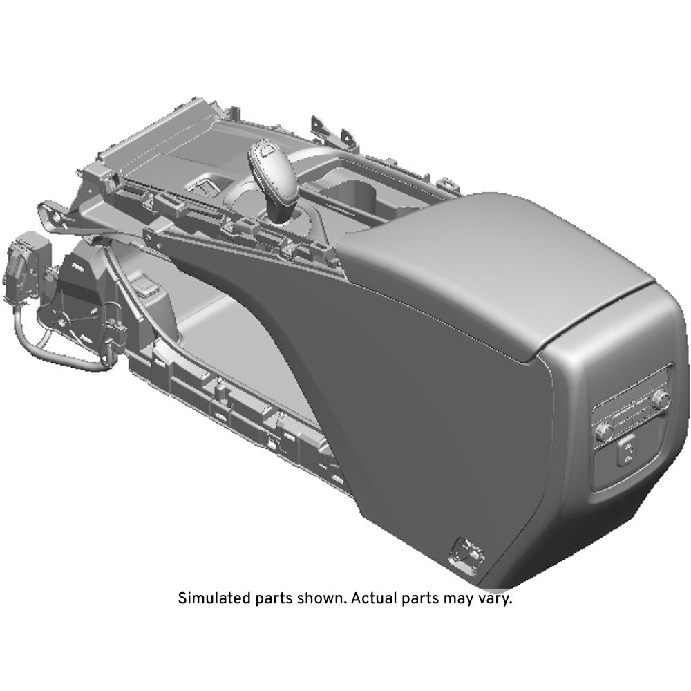 GM Genuine Parts Black Front Floor Console