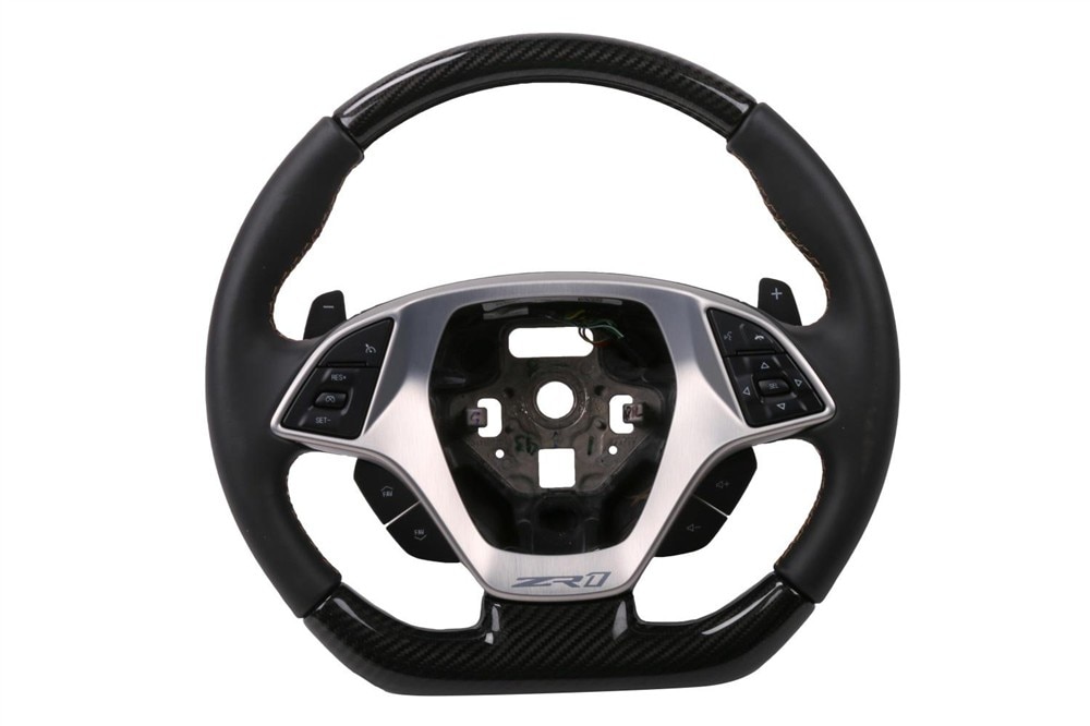 GM Genuine Parts Jet Black Steering Wheel with Mojave Stitching