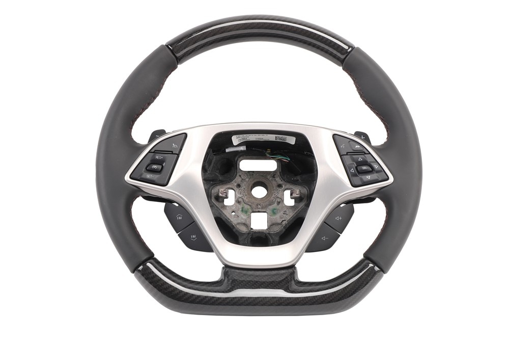 GM Genuine Parts Black with Spice Red Thread Steering Wheel