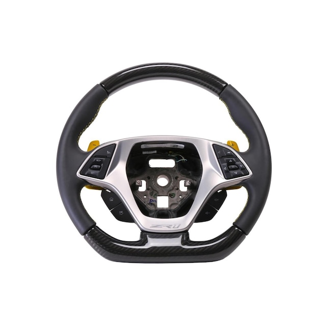 GM Genuine Parts Jet Black Steering Wheel with Lark Yellow Stitching