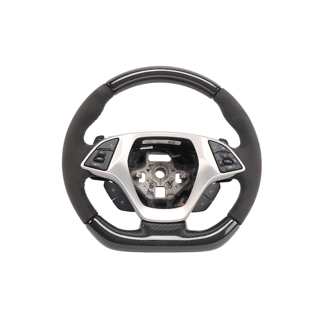 GM Genuine Parts Black with Vivid Blue Thread Steering Wheel