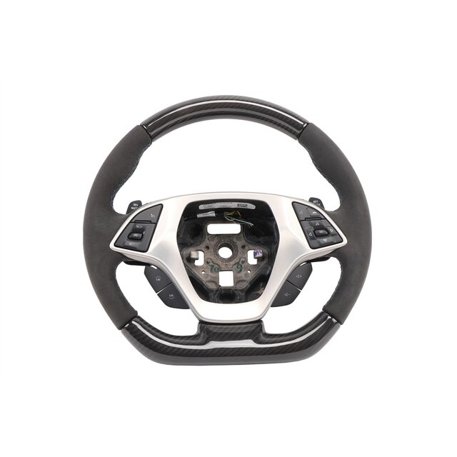 GM Genuine Parts Black with Vivid Blue Thread Steering Wheel
