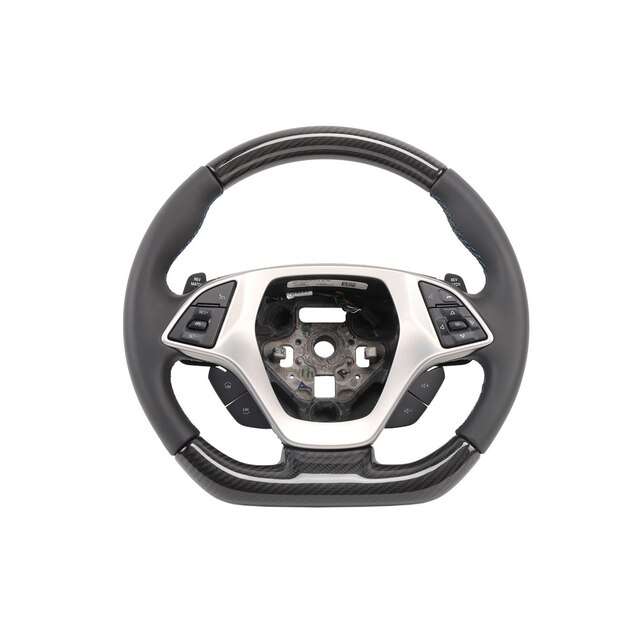GM Genuine Parts Black with Vivid Blue Thread Steering Wheel
