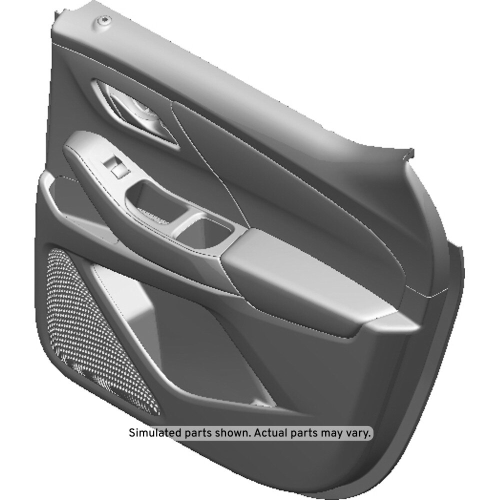 GM Genuine Parts Medium Ash Gray Passenger Side Door Interior Trim Panel