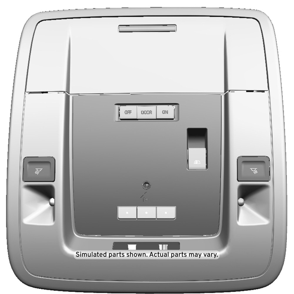 GM Genuine Parts Ash Gray Roof Console
