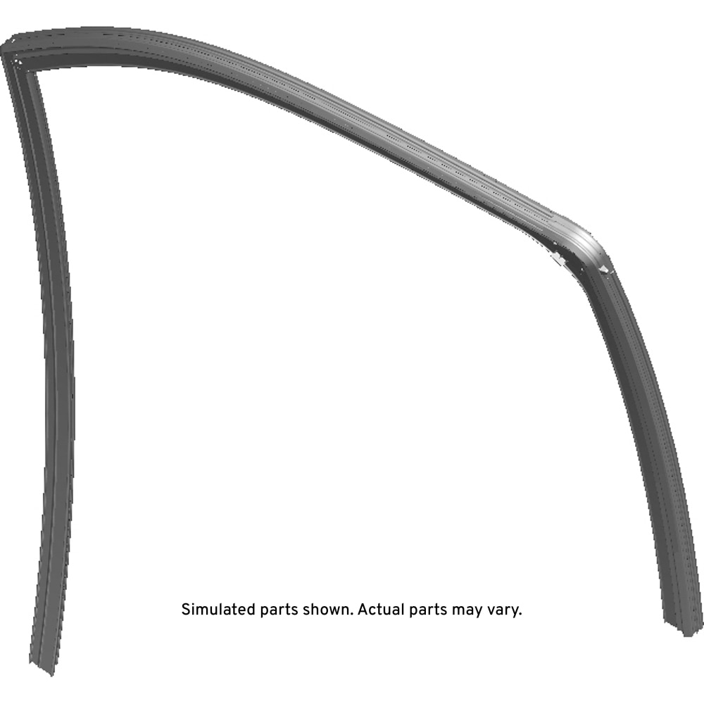 GM Genuine Parts Front Passenger Side Door Window Weatherstrip