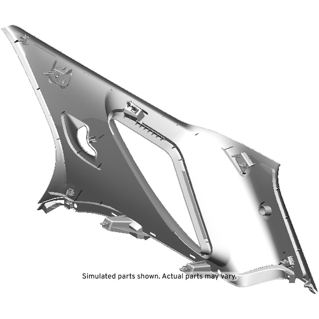 GM Genuine Parts Black Driver Side Quarter Window Trim Finish Panel