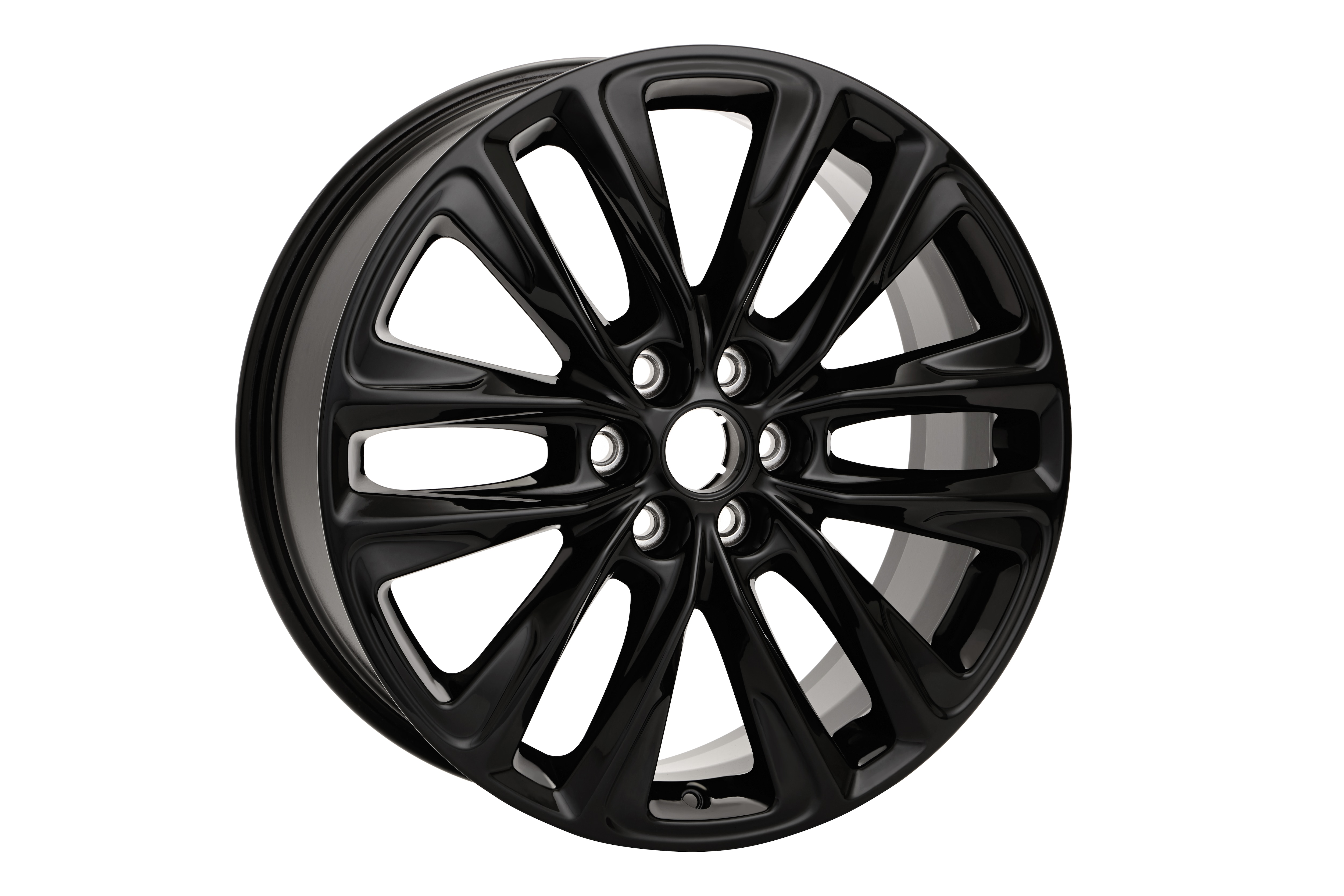 20x8-Inch Aluminum 12-Spoke Wheel in High Gloss Black | 84465276