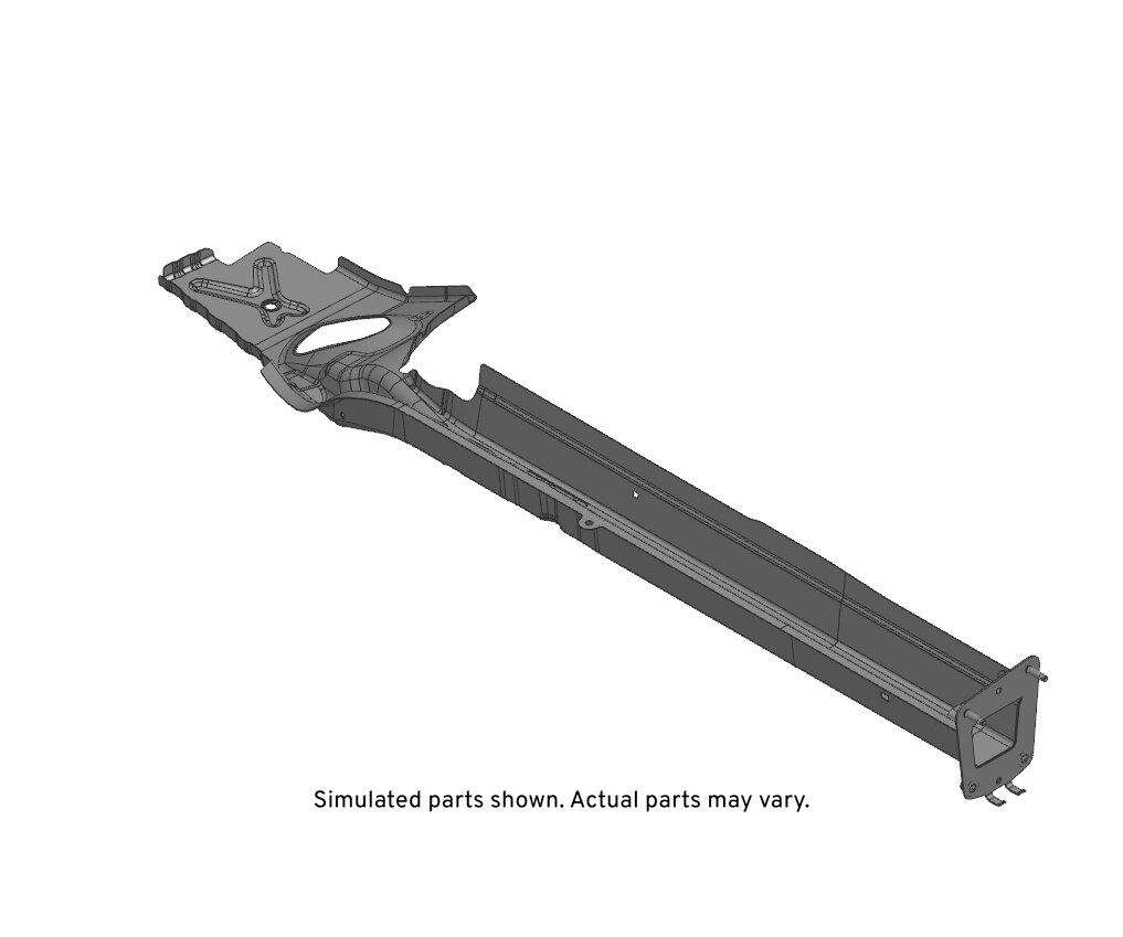 GM Genuine Parts Passenger Side Underbody Rear Side Rail