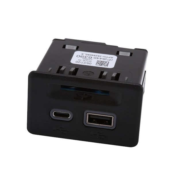 GM Genuine Parts Black Multimedia Receptacle