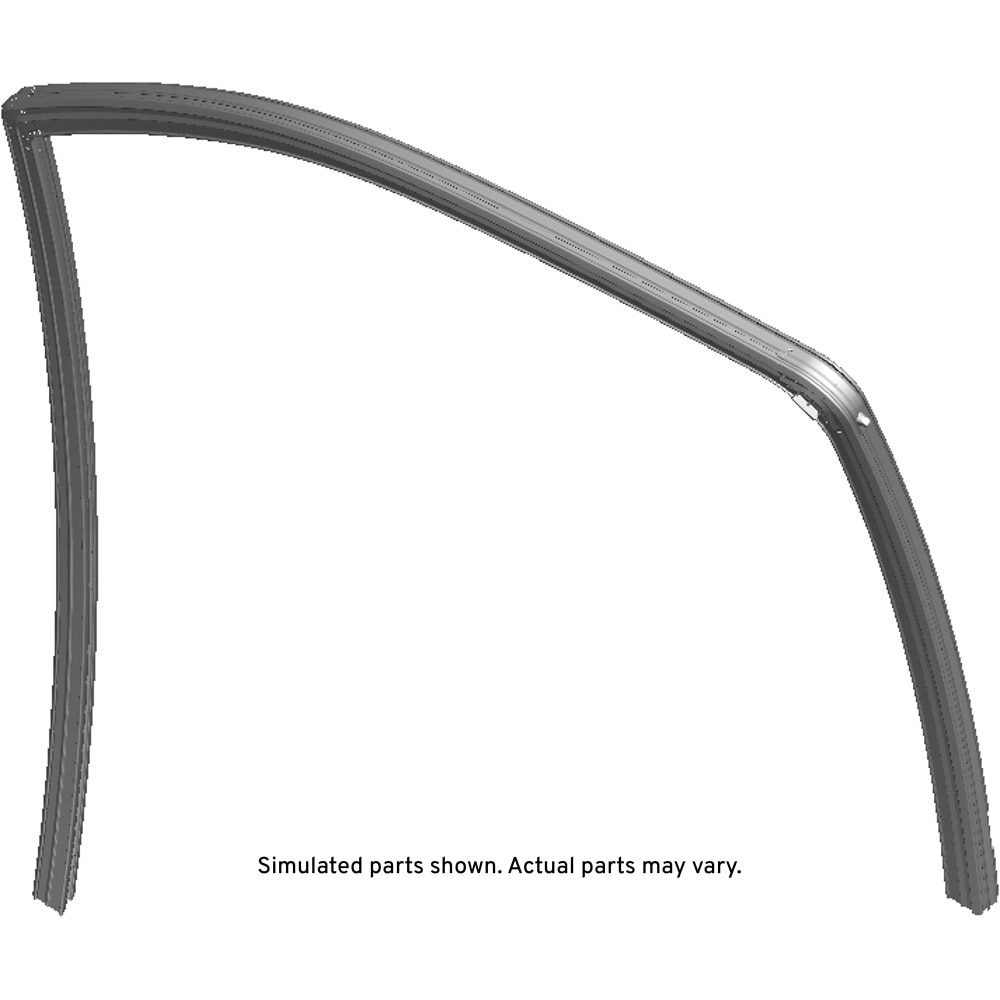 GM Genuine Parts Front Passenger Side Door Window Weatherstrip