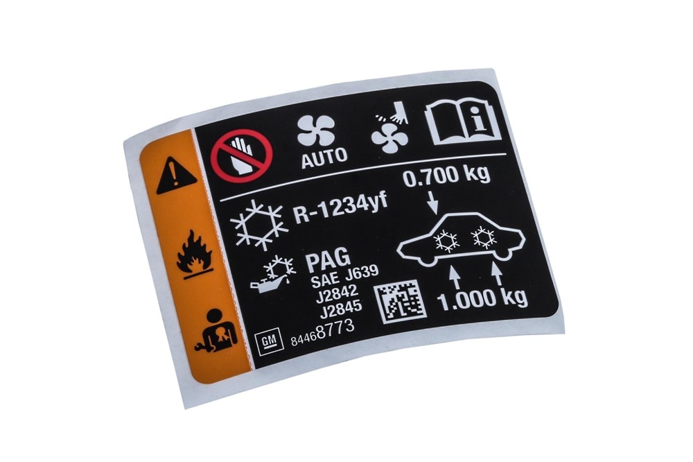 GM Genuine Parts Caution Label