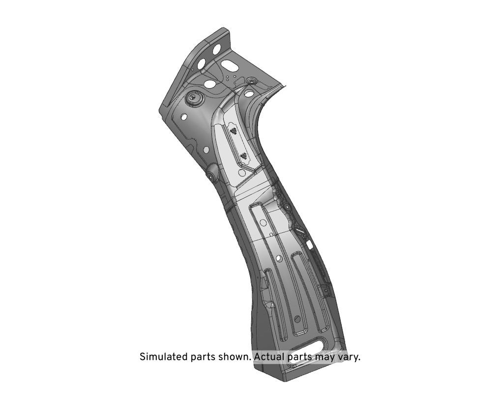 GM Genuine Parts Driver Side Back Body Pillar Outer Panel