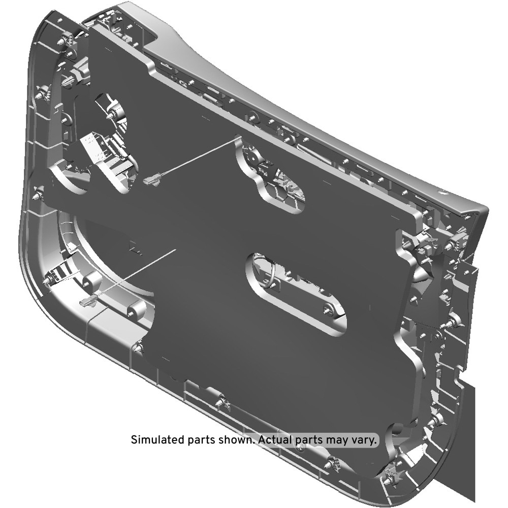 GM Genuine Parts Black Front Driver Side Door Trim