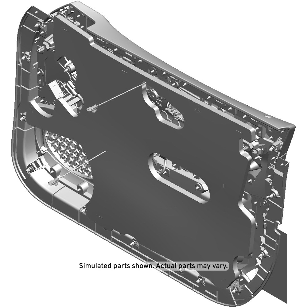 GM Genuine Parts Black Front Driver Side Door Trim