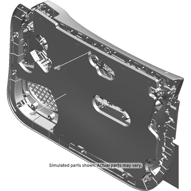 GM Genuine Parts Black Front Driver Side Door Trim