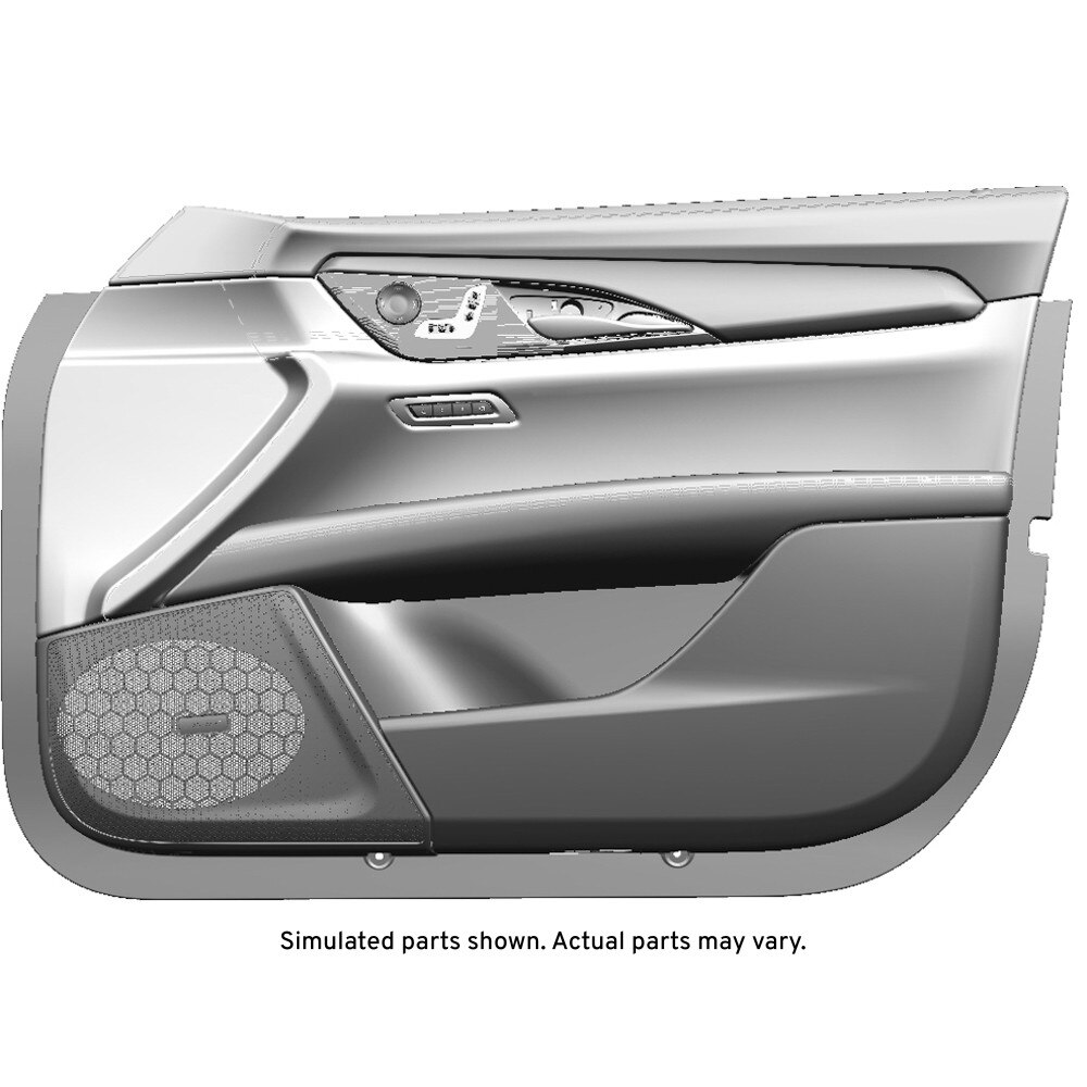 GM Genuine Parts Black Front Passenger Side Door Trim