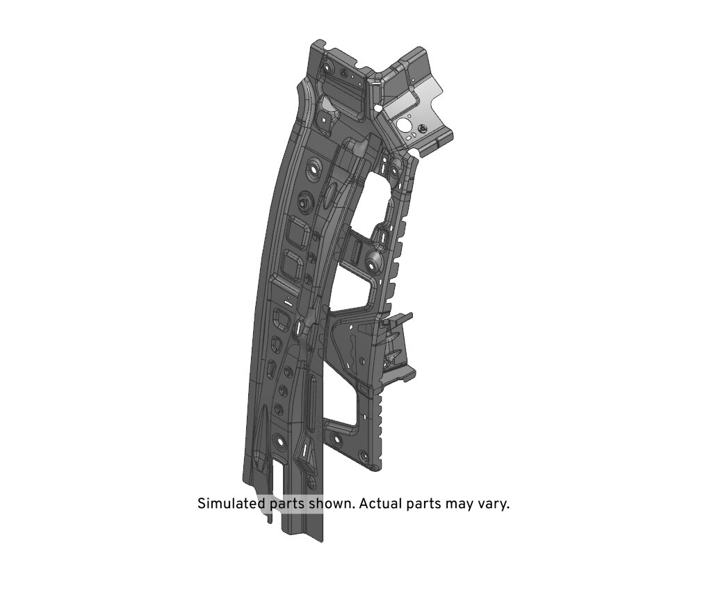 GM Genuine Parts Driver Side Body Lock Pillar Inner Panel