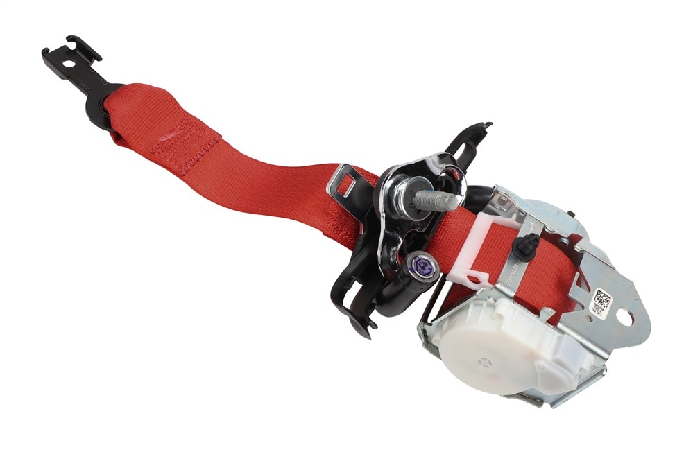 GM Genuine Parts Red Front Seat Belt Retractor Kit with Bezel