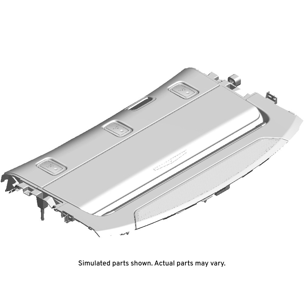 GM Genuine Parts Black Rear Window Panel Trim