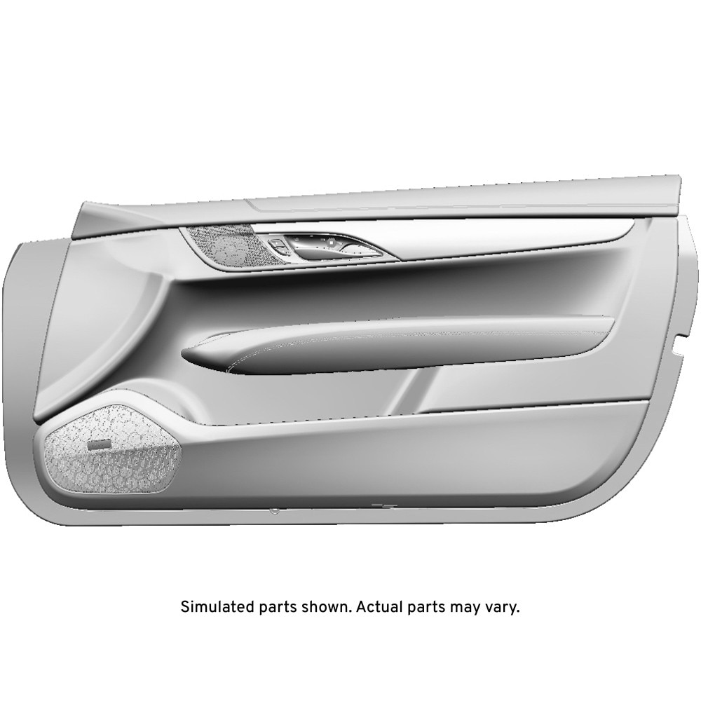 GM Genuine Parts Black Front Passenger Side Side Door Trim