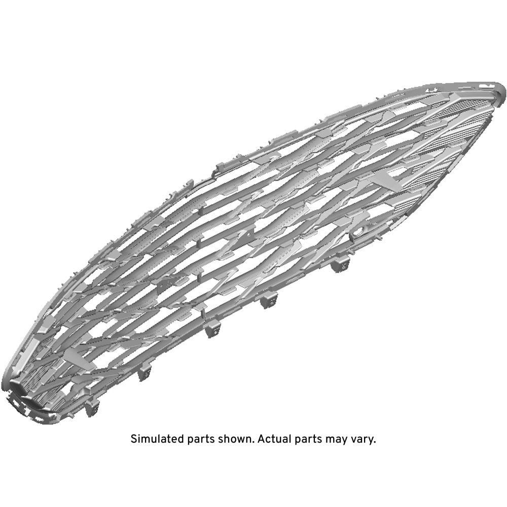GM Genuine Parts Extra Bright Chrome Front Lower Grille