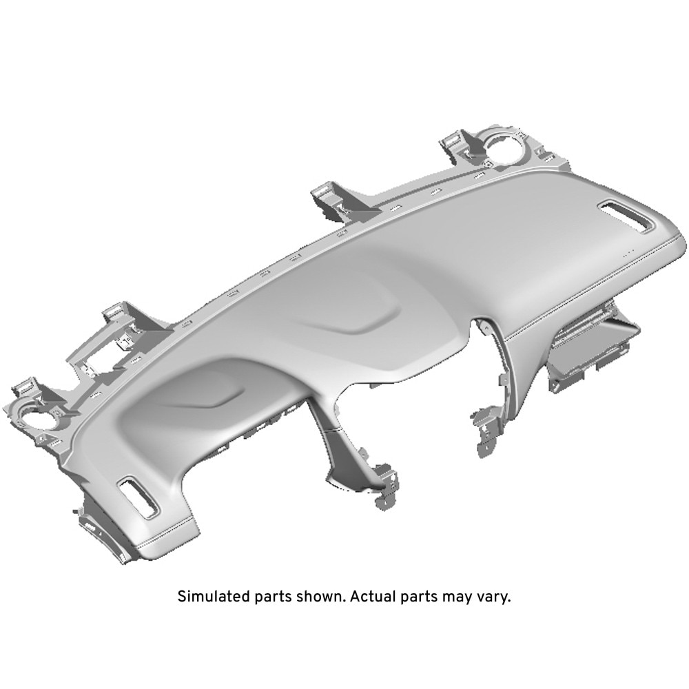 GM Genuine Parts Jet Black Instrument Panel Upper Trim Panel