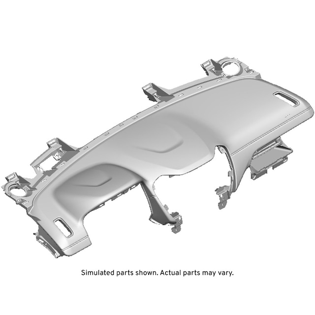 GM Genuine Parts Jet Black Instrument Panel Upper Trim Panel