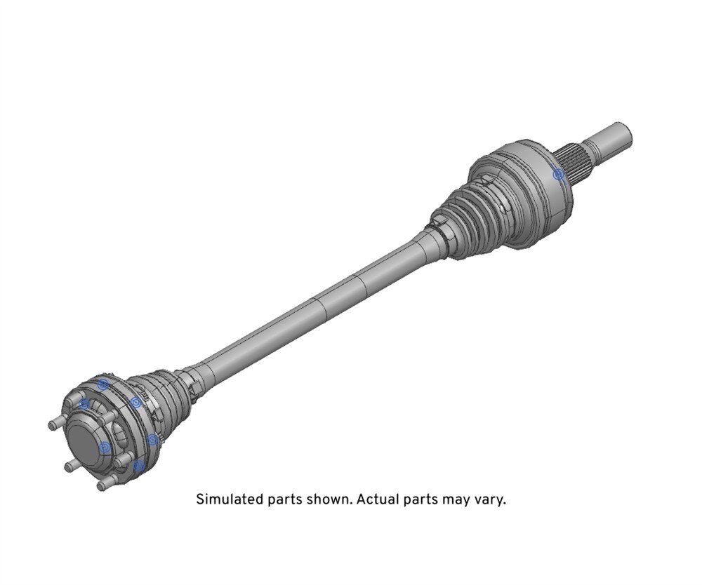 GM Genuine Parts Rear Driver Side Half-Shaft