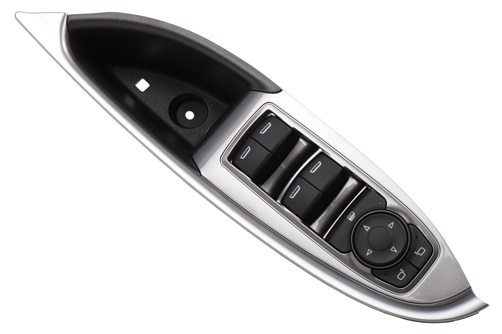 GM Genuine Parts Liquid Palladium Dark Metallic Passenger Side Door Window Switch Panel
