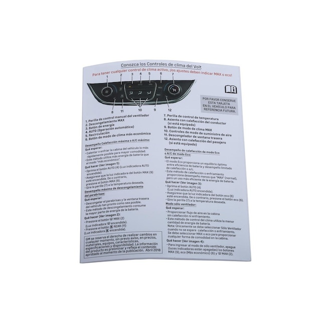 GM Genuine Parts Technical Data Sheet