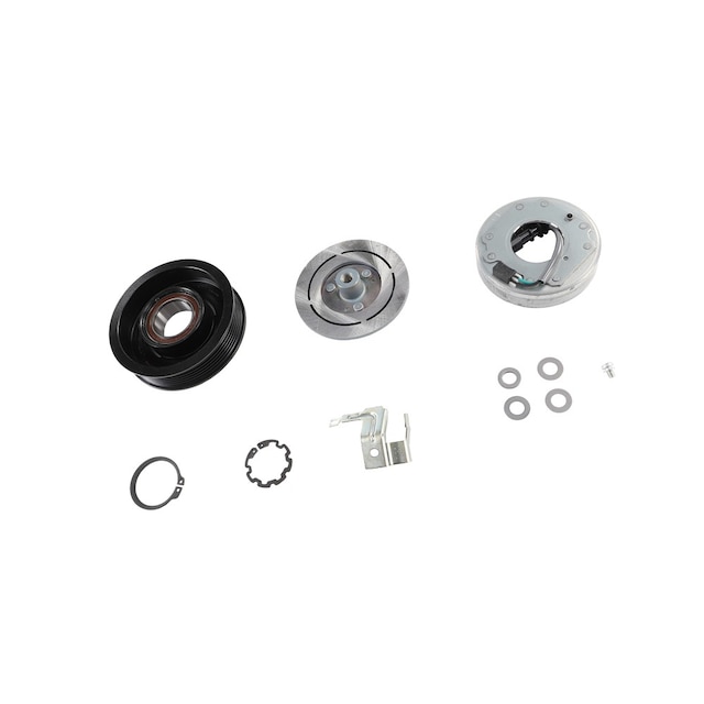 GM Genuine Parts Air Conditioning Compressor Clutch Kit with Clutch, Coil, Pulley, Shims, Rings, Bracket, and Bolt
