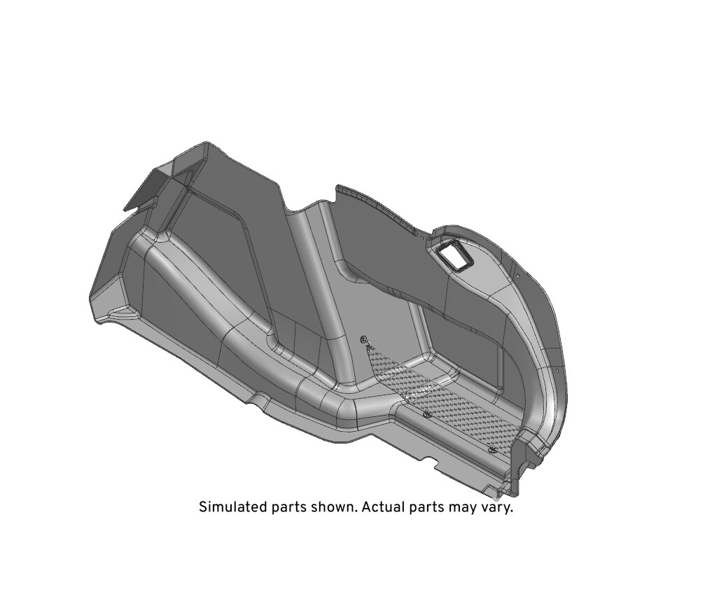 GM Genuine Parts Black Passenger Side Rear Compartment Side Trim