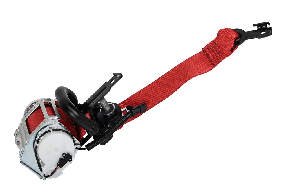 GM Genuine Parts Red Front Passenger Side Seat Belt