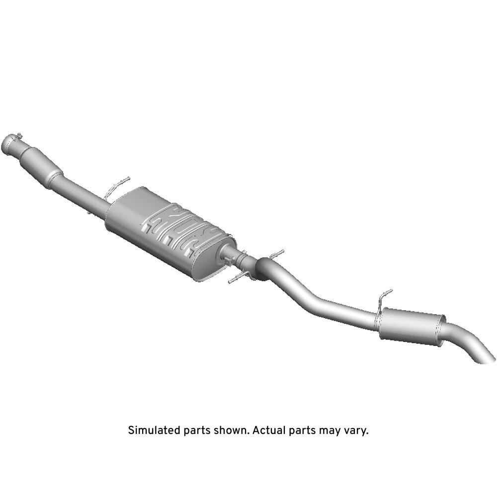 GM Genuine Parts Exhaust Muffler with Exhaust Pipe