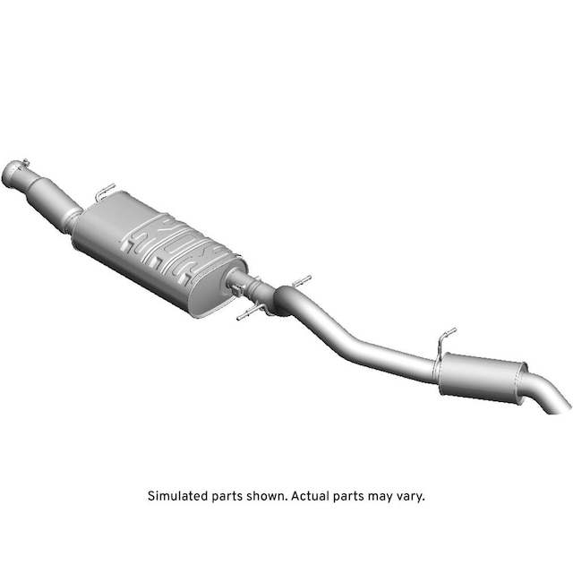 GM Genuine Parts Exhaust Muffler with Exhaust Pipe