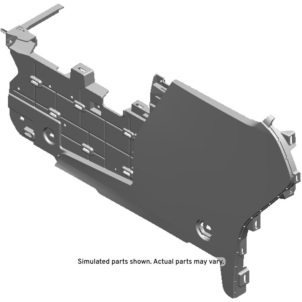 GM Genuine Parts Black Driver Side Front Floor Lower Center Console