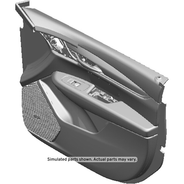 GM Genuine Parts Black Front Passenger Side Door Trim