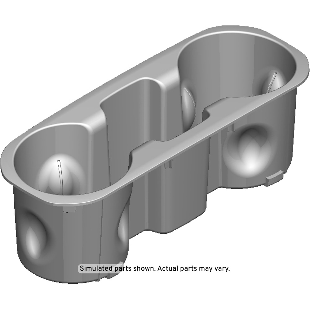 GM Genuine Parts Black Front Floor Console Cup Holder Liner