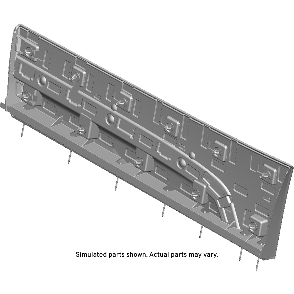 GM Genuine Parts Black Rear Passenger Side Door Molding