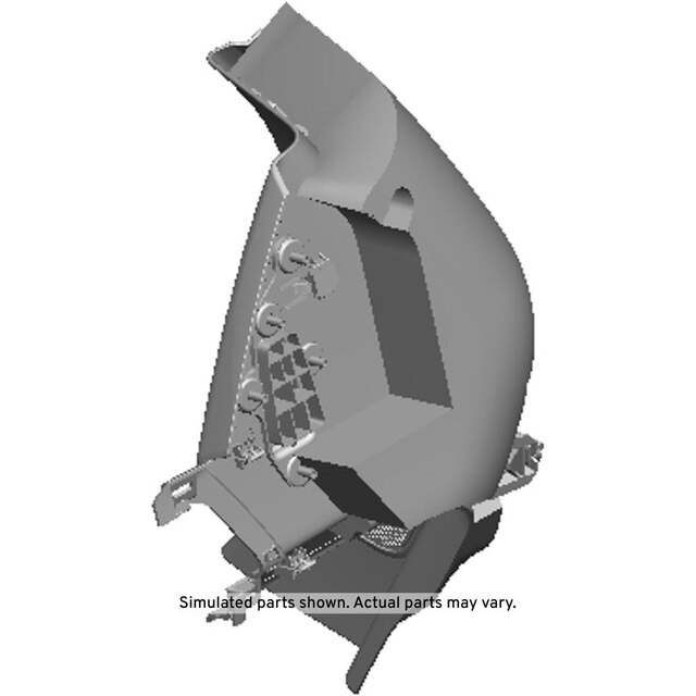 GM Genuine Parts Blue Passenger Side Quarter Window Trim Finish Panel