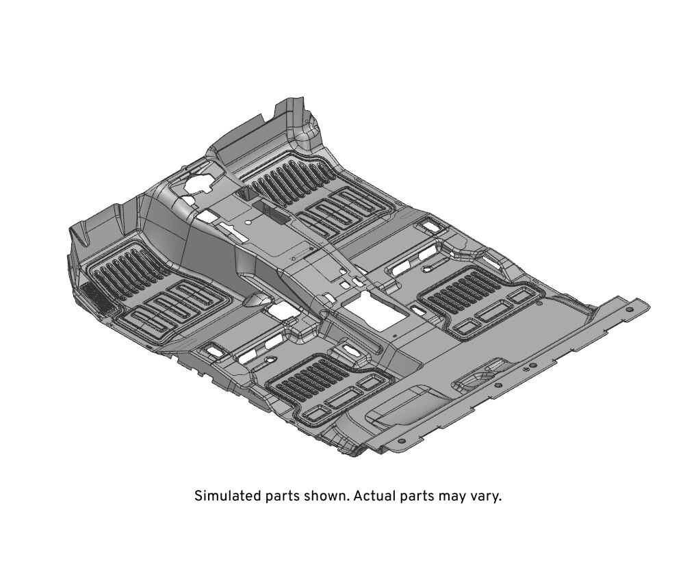 GM Genuine Parts Black Floor Panel Mat