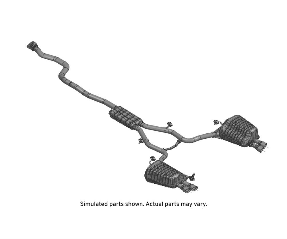 GM Genuine Parts Exhaust Muffler with Exhaust Pipe