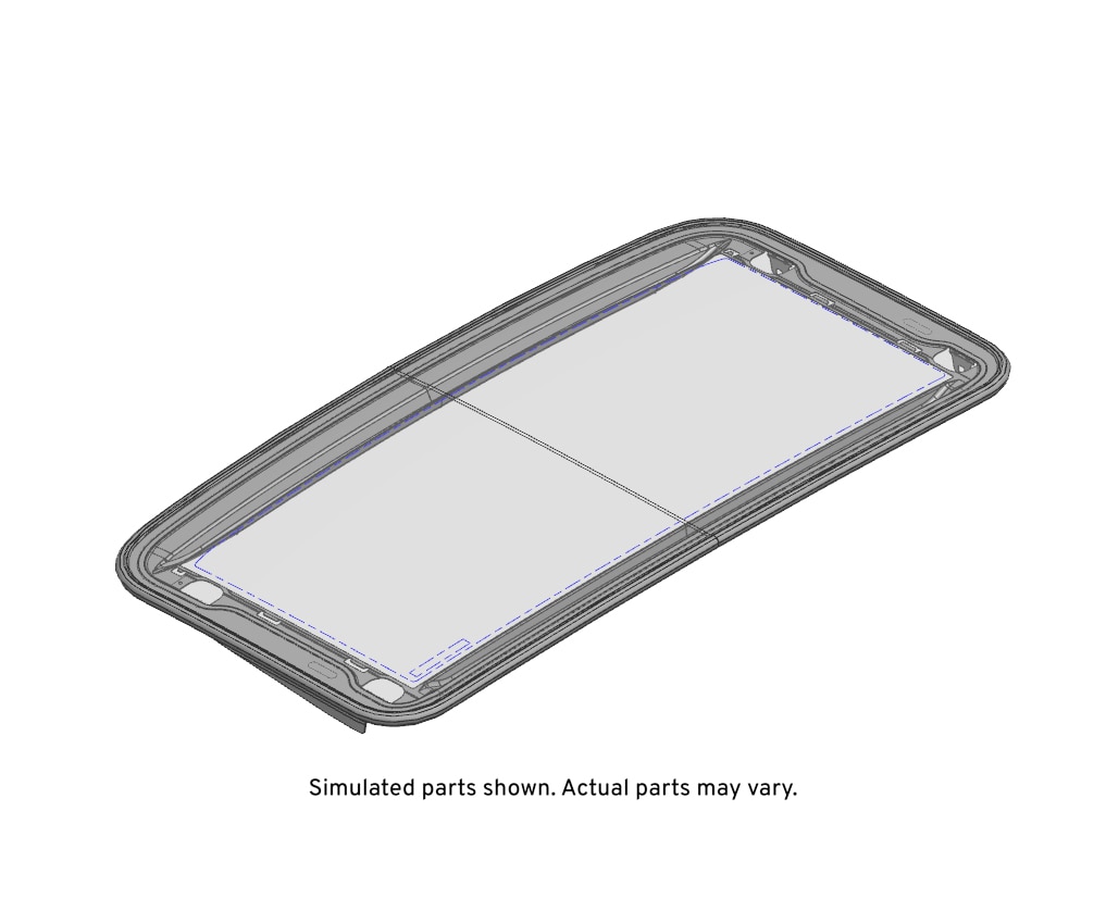 GM Genuine Parts Sunroof Glass