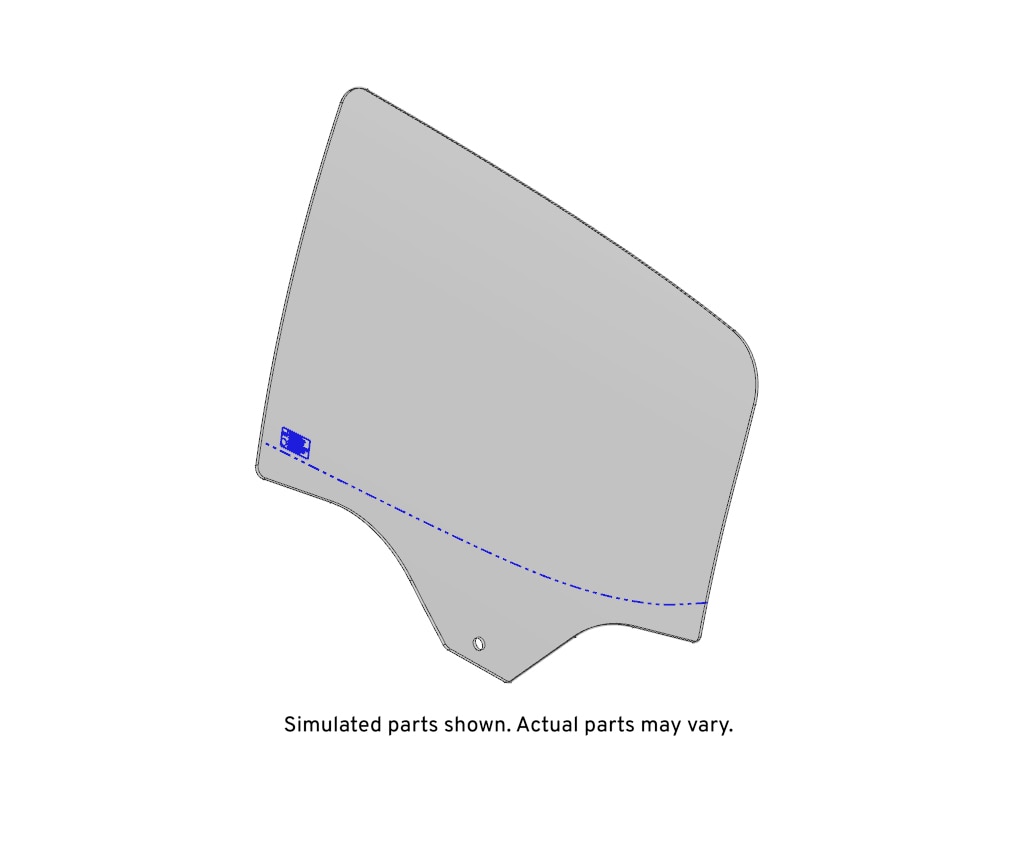GM Genuine Parts Rear Driver Side Door Window