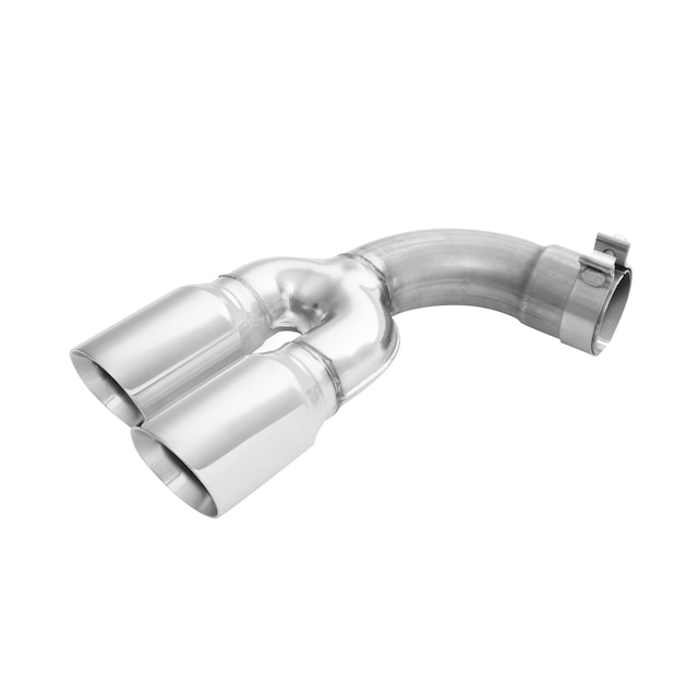 2.7L Polished Stainless Steel Dual-Outlet Exhaust Tip