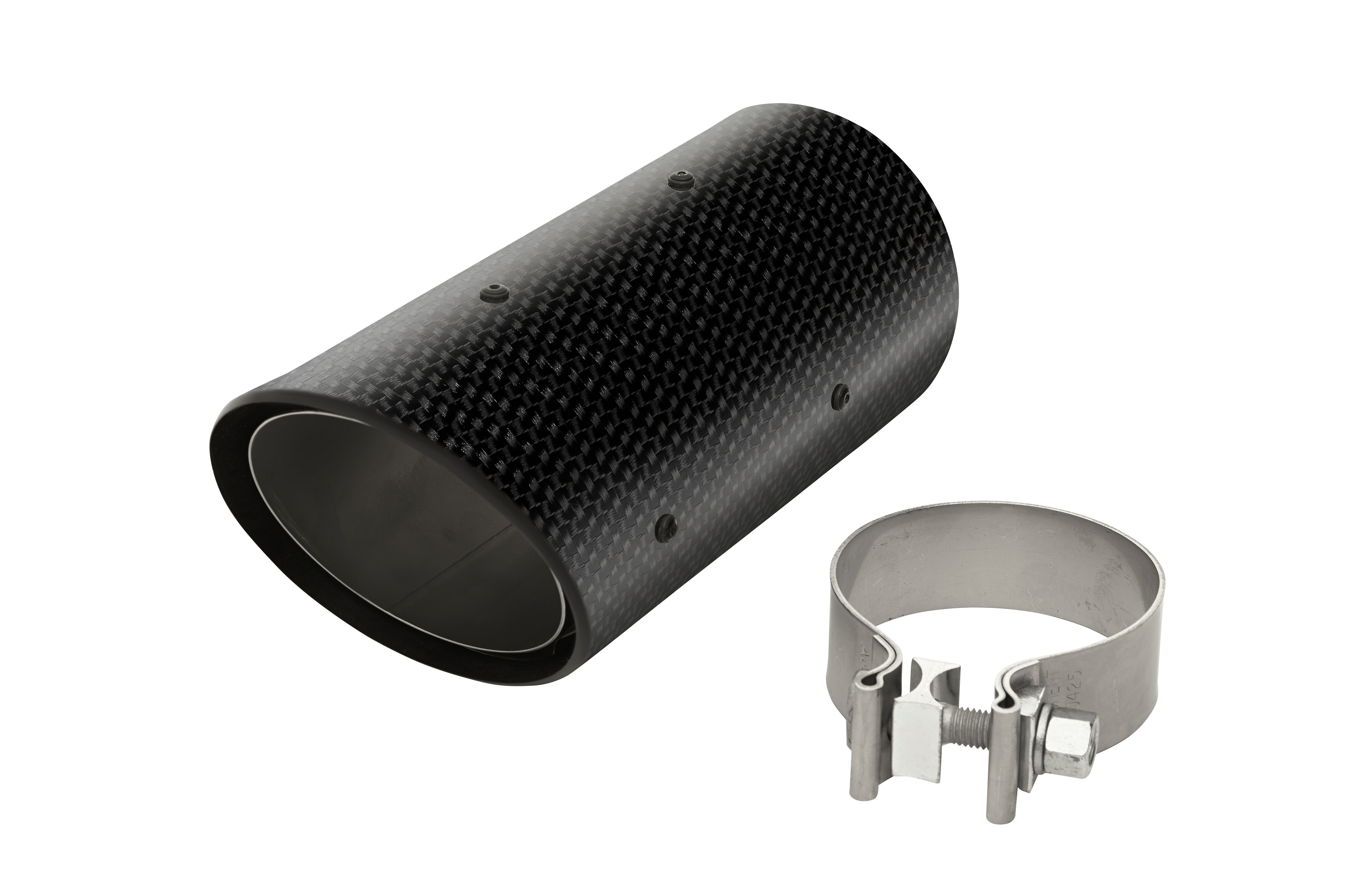 3.0L Carbon Fiber Single Outlet Exhaust Tip