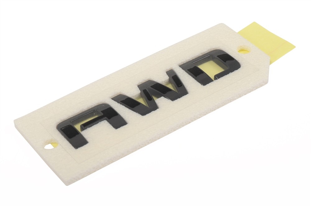 GM Genuine Parts Black Tailgate Transmission Name Plate