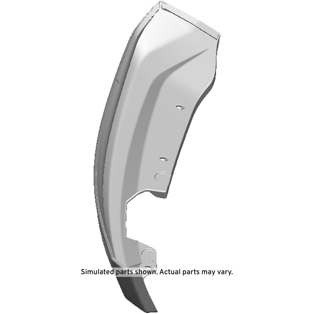 GM Genuine Parts Primed Front Driver Side Bumper Fascia Extension