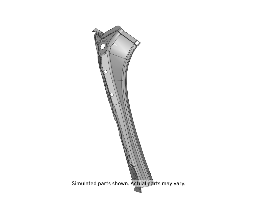 GM Genuine Parts Passenger Side Quarter Panel Gutter